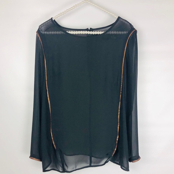 H&M Tops - H & M | Black Sheer Blouse